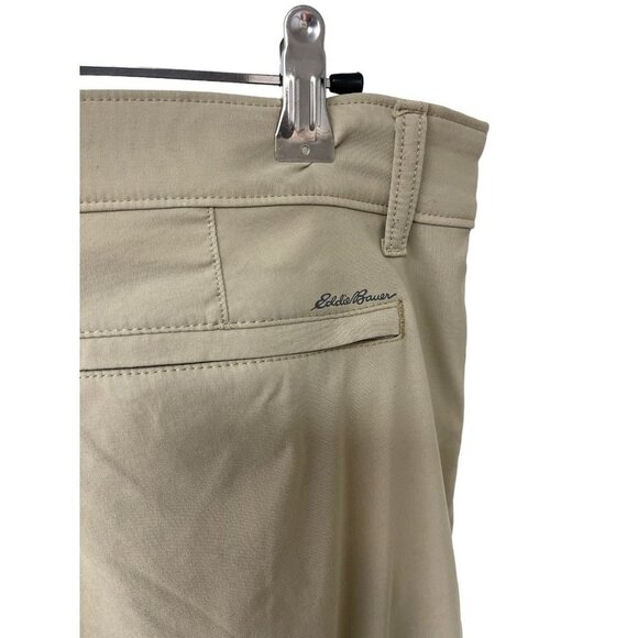 Eddie Bauer Travex Pants Mens 34x32 Cream Hiking Nylon Stretch Straight - Picture 5 of 7